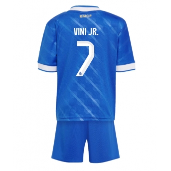 Billige Fotballdrakt Real Madrid Vinicius Junior #7 Replika Tredjedraktsett Barn 2025-26 Kortermet (med bukser)